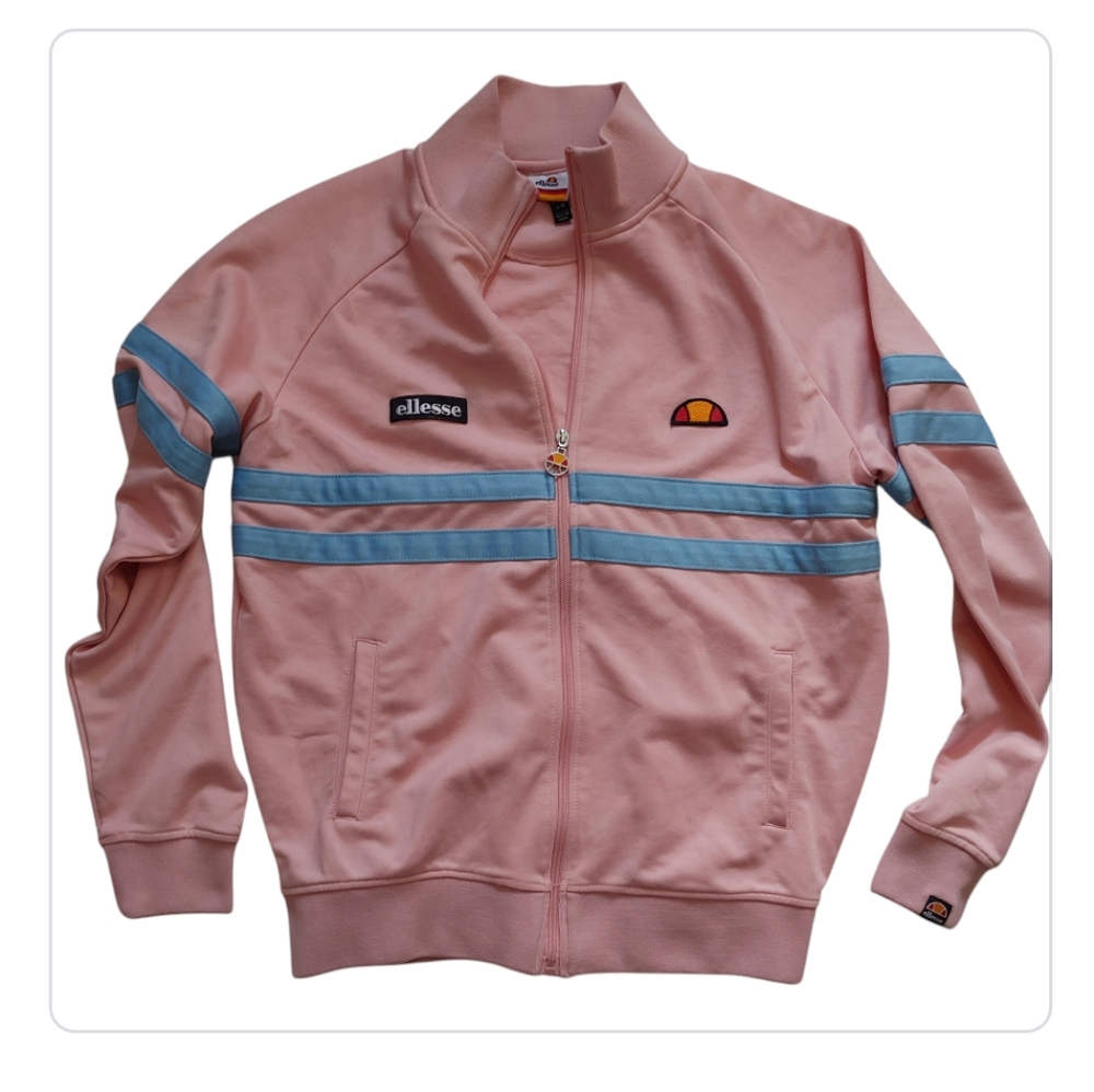 Ellesse Rimini Track Top Pink Full Zip Jacket